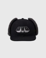 Marvel Shearling Trapper Hat - Black