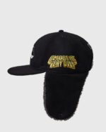 Marvel Shearling Trapper Hat - Black