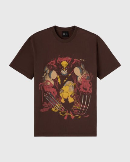 Marvel Wolverine Masthead Tee Brown