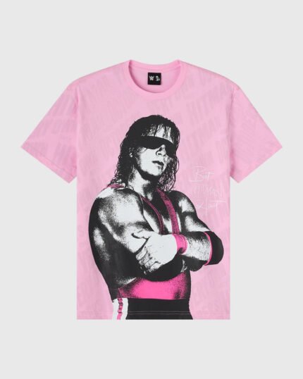 WWE Bret the Hitman Hart Tee - Pink
